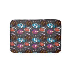 Muster der Wassertiere Meeresunterwasser 43 Badematte