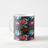 Muster der Wassertiere | Meeresunterwasser 43 Kaffeetasse (Vorderseite Links)
