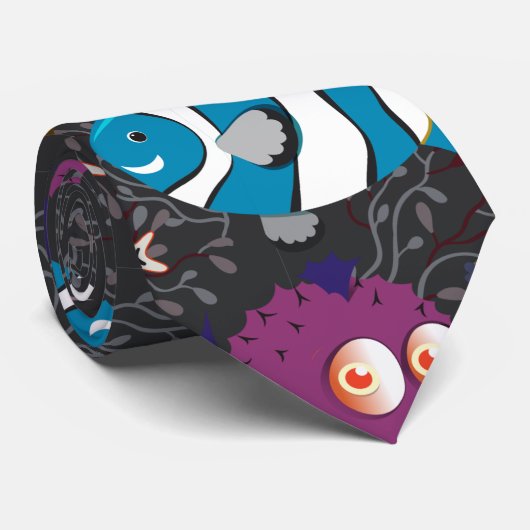 Muster der Wassertiere | Meeresunterwasser 43 Krawatte (Gerollt)