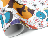 Muster der Wassertiere | Meeresunterwasser 44 Geschenkpapier (Rolleneckpunkt)