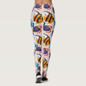 Muster der Wassertiere | Meeresunterwasser 44 Leggings (Rückseite)