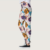 Muster der Wassertiere | Meeresunterwasser 44 Leggings (Links)