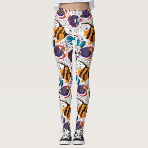 Muster der Wassertiere Meeresunterwasser 44 Leggings
