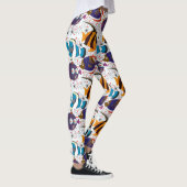 Muster der Wassertiere | Meeresunterwasser 44 Leggings (Rechts)