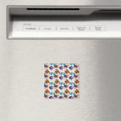 Muster der Wassertiere | Meeresunterwasser 44 Magnet (In Situ (Geschirrspüler))