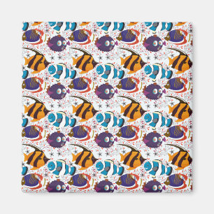 Muster der Wassertiere   Meeresunterwasser 44 Magnet
