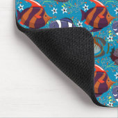 Muster der Wassertiere | Meeresunterwasser 45 Mousepad (Ecke)