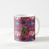 Muster der Wassertiere | Meeresunterwasser 46 Kaffeetasse (VorderseiteRechts)
