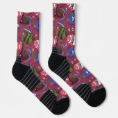 Muster der Wassertiere | Meeresunterwasser 46 Socken (Rechts)