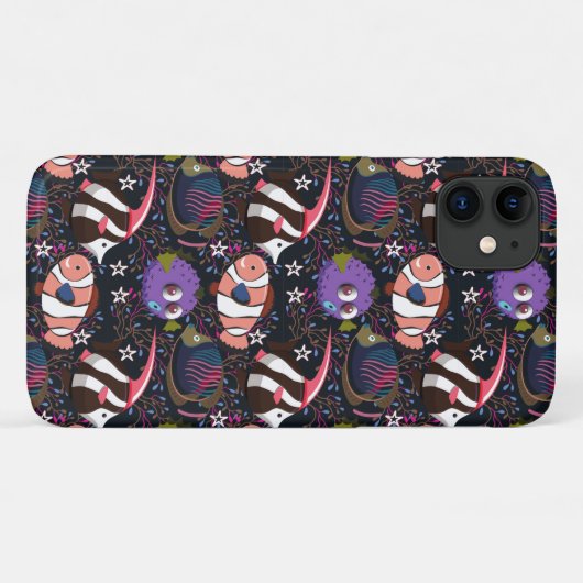 Muster der Wassertiere | Meeresunterwasser 47 Case-Mate iPhone Hülle (Rückseite (Horizontal))