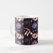 Muster der Wassertiere | Meeresunterwasser 47 Kaffeetasse (Vorderseite Links)
