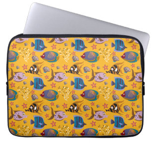 Muster der Wassertiere Meeresunterwasser 6 Laptopschutzhülle