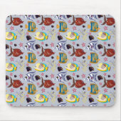 Muster der Wassertiere | Unterwasserleben im Meer Mousepad (Vorne)