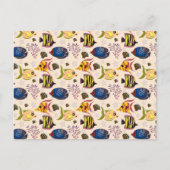 Muster der Wassertiere | Unterwasserleben im Ozean Postkarte (Vorderseite)