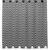 Muster der Wavy Lines Duschvorhang (Vorderseite)