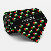 Muster der Wavy Palestine Flag Krawatte (Gerollt)