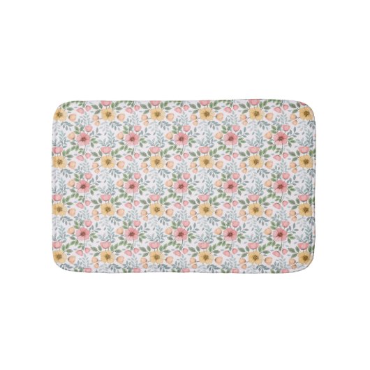 Muster der weichen Blume Bath Mat Badematte (Vorderseite)