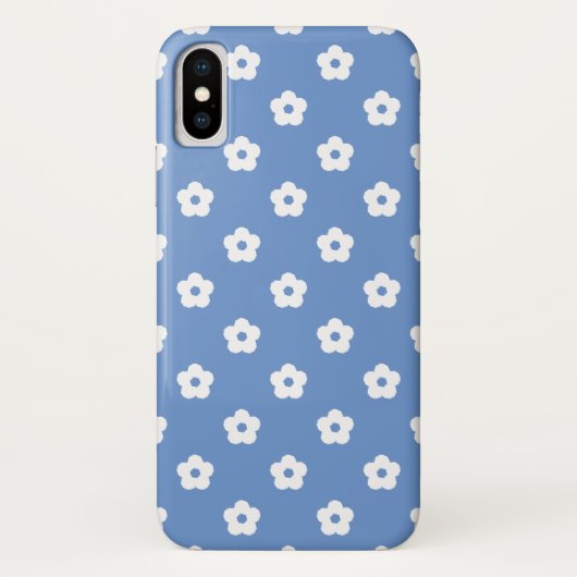 Muster der weißen Blume Case-Mate iPhone Hülle (Rückseite)