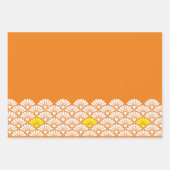 Muster der weißen Blume Geschenkpapier Set (Vorderseite 3)