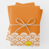 Muster der weißen Blume Geschenkpapier Set (Beispiel)