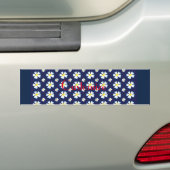 Muster der weißen Blume Thunder_Cove Autoaufkleber (Auf Auto)