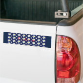 Muster der weißen Blume Thunder_Cove Autoaufkleber (Auf Lkw)