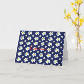 Muster der weißen Blume Thunder_Cove Karte (Gelbe Blume)