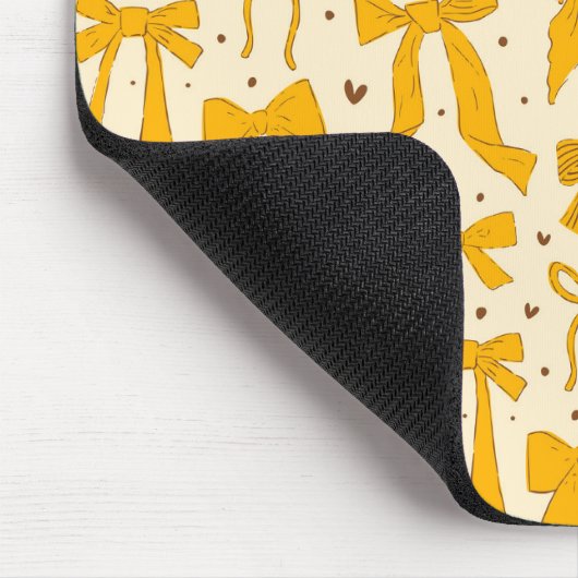 Muster der weißen gelben Bögen Mousepad (Ecke)