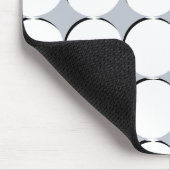 Muster der weißen Kreise Mousepad (Ecke)