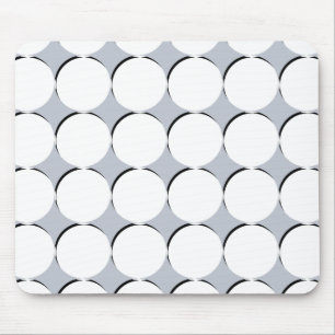 Muster der weißen Kreise Mousepad