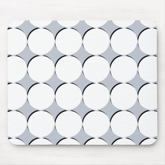 Muster der weißen Kreise Mousepad (Vorne)