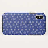 Muster der weißen Schneeflocken Case-Mate iPhone Hülle (Rückseite (Horizontal))