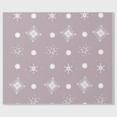 Muster der weißen Schneeflocken Geschenkpapier (Flach)