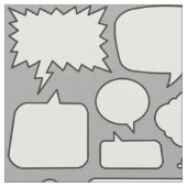 Muster der weißen Sprechblasen Stoff (Nahaufnahme)