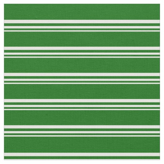 Muster der weißen und dunkelgrünen Streifen Stoff (Nahaufnahme)
