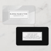 Muster der weißen Wave Lines Visitenkarte (Vorne/Hinten)