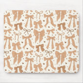 Muster der Whimsical Terracotta Bows Mousepad (Vorne)