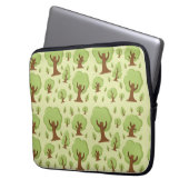 Muster der Whimsikbaume Laptopschutzhülle (Vorderseite Links)