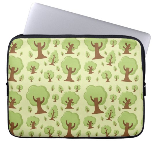 Muster der Whimsikbaume Laptopschutzhülle (Vorderseite)
