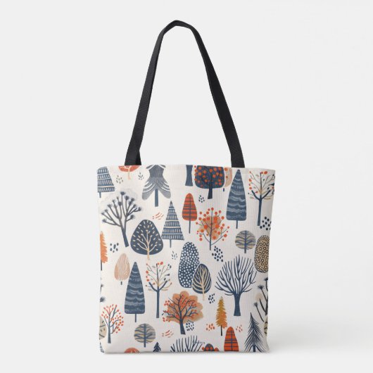 Muster der Whimsikbaume Tasche (Rückseite)