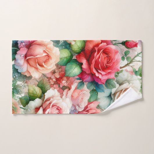 Muster der Whimsikschen Rose Badhandtuch Set (Handtuch)