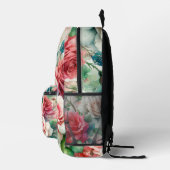 Muster der Whimsikschen Rose Bedruckter Rucksack (Rechts)