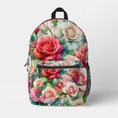 Muster der Whimsikschen Rose Bedruckter Rucksack (Vorderseite)