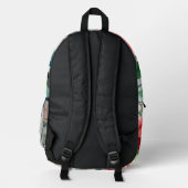 Muster der Whimsikschen Rose Bedruckter Rucksack (Rückseite)