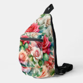 Muster der Whimsikschen Rose Crossbody Bag (Rechte Ecke)