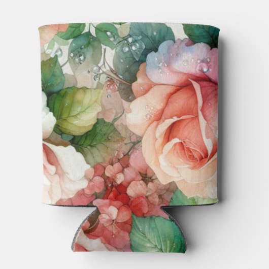 Muster der Whimsikschen Rose Dosenkühler (Rückseite)