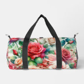 Muster der Whimsikschen Rose Duffle Bag (Vorderseite)