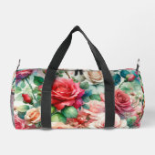 Muster der Whimsikschen Rose Duffle Bag (Rückseite)