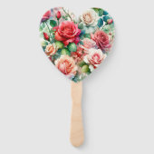 Muster der Whimsikschen Rose Fächer (Rückseite)