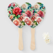 Muster der Whimsikschen Rose Fächer (Vorne und Hinten)